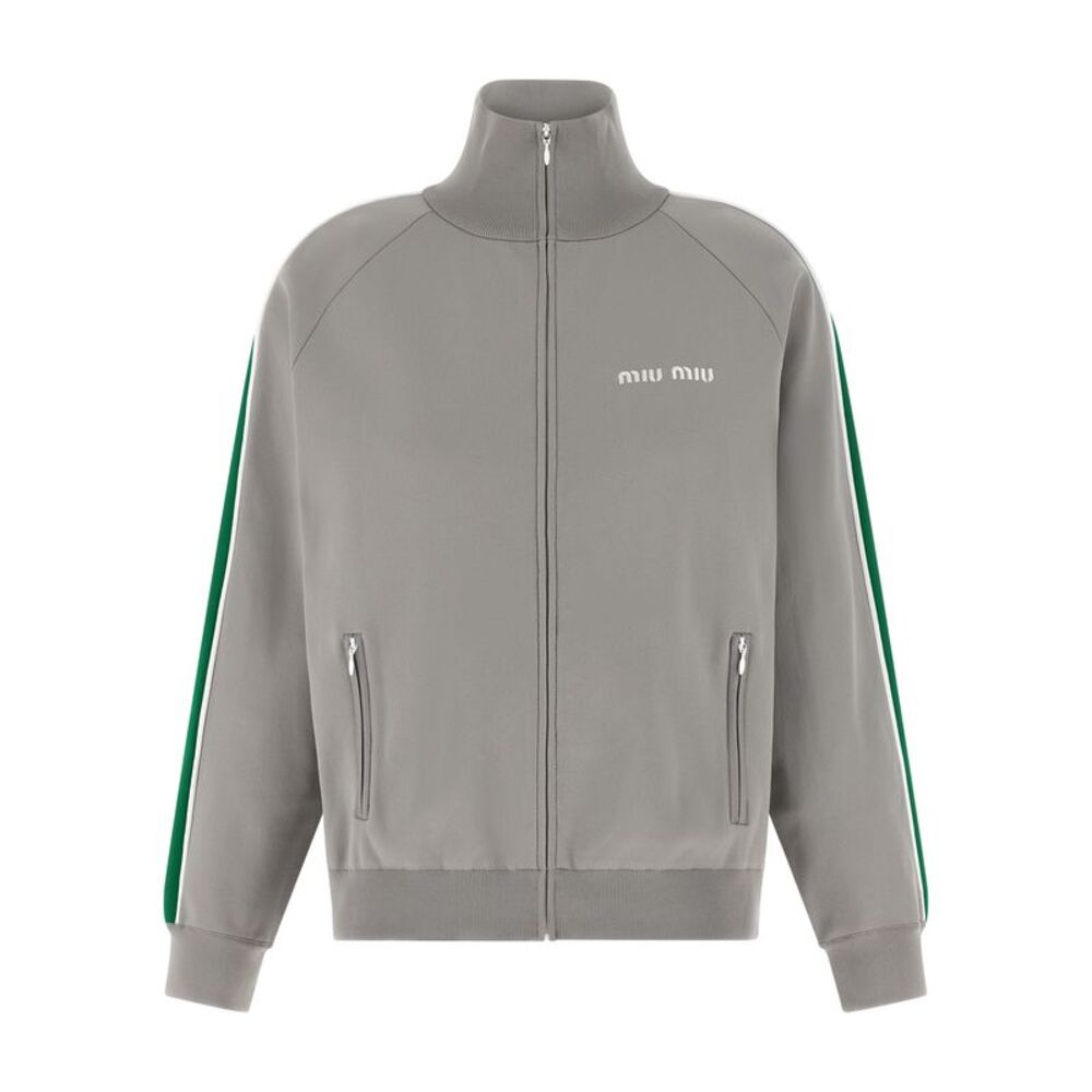 Miu Miu Women Logo Embroidery Sweatshirt
